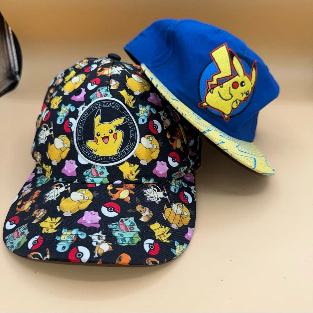 Pokemon Pikachu Caps Set -‎ Blue and Multicolor